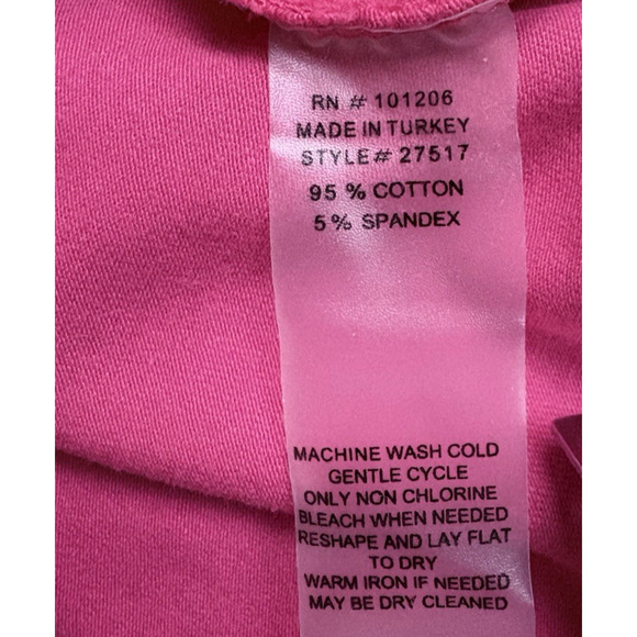 Soft Surroundings Wear Anywhere Dress Stretch Knit Pink Faux Wrap V-neck XL - Picture 13 of 15